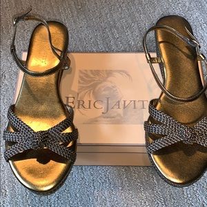 NWOT Eric Javits never worn sling back sandals